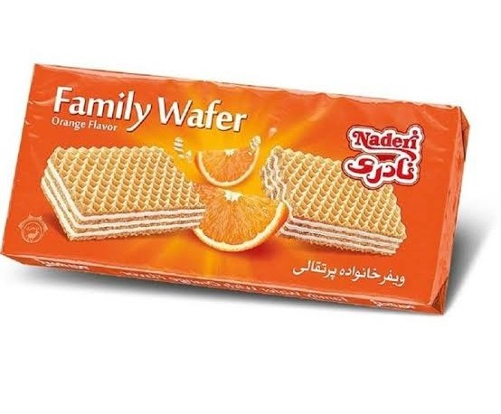 نادری ویفرخانواده پرتقالی 80 گرم